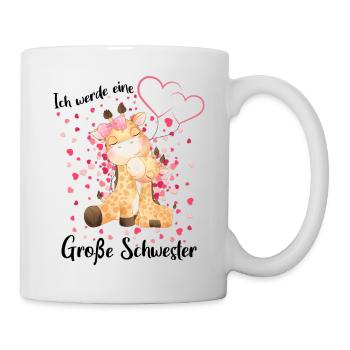 Ich Werde Eine Große Schwester 2025 - Tasse - Weiß - Rechts