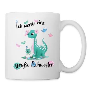Ich Werde Eine Große Schwester 2025 - Tasse - Weiß - Rechts
