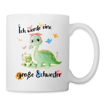 Ich Werde Eine Große Schwester 2025 - Tasse - Weiß - Rechts