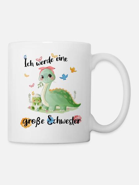 Ich Werde Eine Große Schwester 2025 - Tasse - Weiß