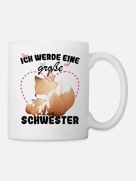 Ich Werde Eine Große Schwester 2025 - Tasse - Weiß