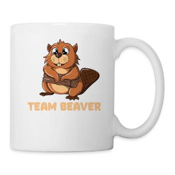 Team Beaver - Tasse - Weiß - Rechts