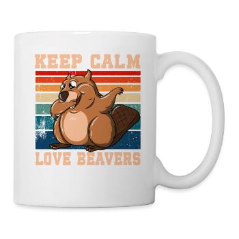 Keep Calm Love Beavers - Mug - white - Right