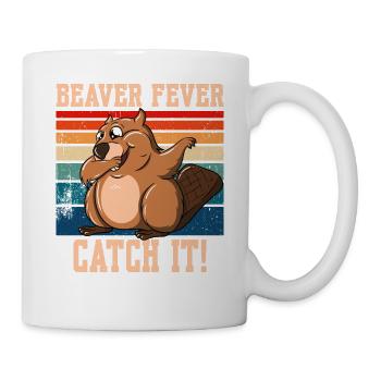Beaver Fever Catch It! - Mug - white - Right
