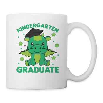 Kids Kindergarten graduate Drache Graduation - Tasse - Weiß - Rechts
