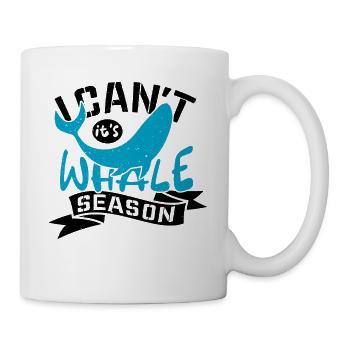 Whale Quote for Blue Whale and Beluga Whale - Mug - white - Right