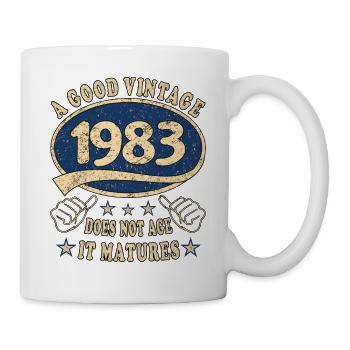 40e anniversaire 1983 40s Bon millésime - Mug blanc - blanc - Droite