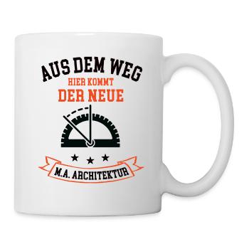 Architekturstudium Master Architecture Studium MA - Tasse - Weiß - Rechts