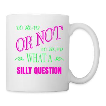 Joke Book Reader Art Better Happy Green - Mug - white - Right