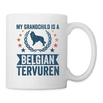 My grandchild is a Belgian Tervuren - Mug - white - Right
