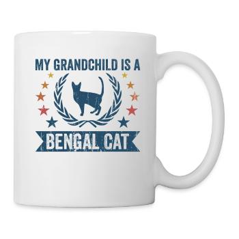 Mein Enkelkind Ist Eine Bengalkatze - Tasse - Weiß - Rechts