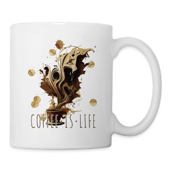 Coffee Is Life Coffee Surrealism AI Art Style - Mug - white - Right