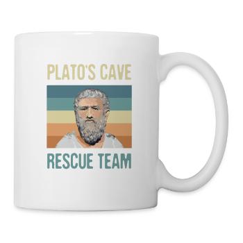 Plato's Cave Rescue Team for all philosophy fans - Mug - white - Right