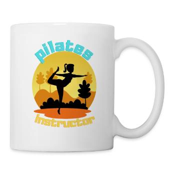 Instructeur de Pilates - Mug blanc - blanc - Droite