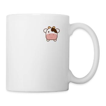 Cute Kawaii Cow Pocket Design - Mug - white - Right
