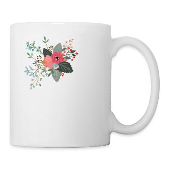 Letter c flowery - Mug - white - Right