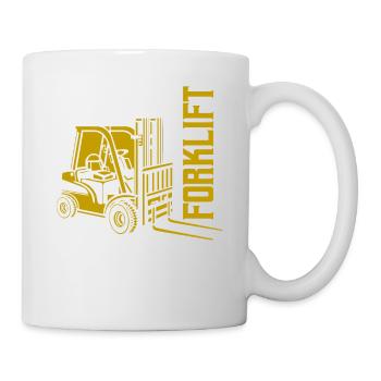 Certified Forklift Operator Warehouse Lifting - Mug - white - Right