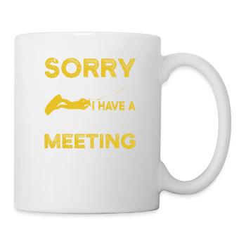 Sorry, ich kann nicht, ich habe eine Vorstand - Tasse - Weiß - Rechts