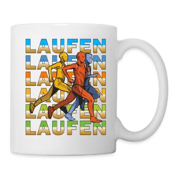 JOGGEN, Laufen - Tasse - Weiß - Rechts