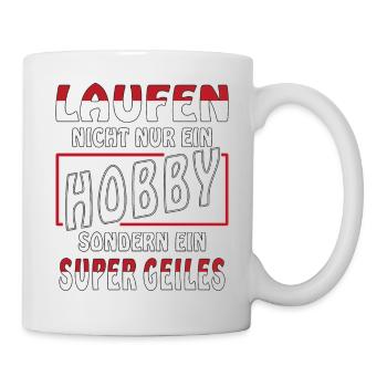 JOGGEN, Laufen - Tasse - Weiß - Rechts