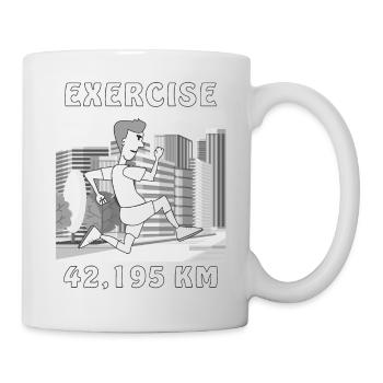 EXERCISE RUNNER - Mug - white - Right