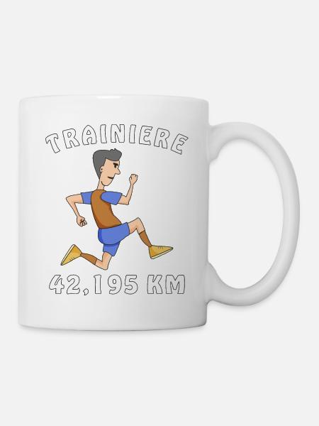 JOGGEN - Tasse - Weiß