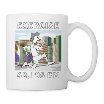 EXERCISE RUNNER - Mug - white - Right