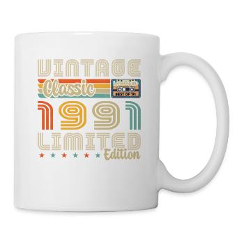 1991 Vintage Born in 1991 Birthday Gift - Mug - white - Right