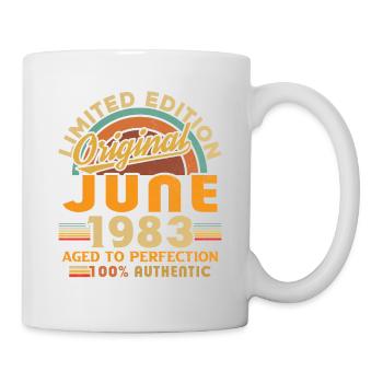 June 1983 Vintage Born in June 1983 Anniversary - Mug - white - Right