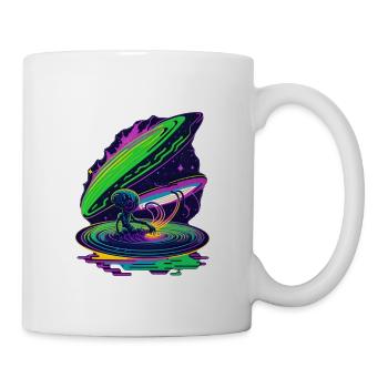 Space Bathing Alien - Mug - white - Right