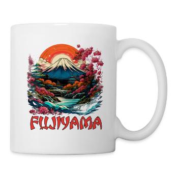 Fujiyama Fuji für einen Japaner oder Japan - Tasse - Weiß - Rechts