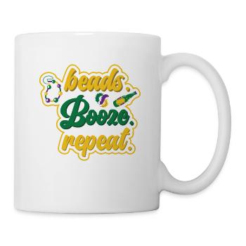 Carnaval Carnaval Boisson Bière Beads Festival - Mug blanc - blanc - Droite