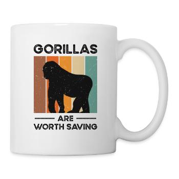 World Wildlife Day Gorilla Wildlife Animal - Mug - white - Right