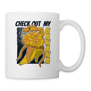 Check Out My Banana Python Snake Banana Ball - Mug - white - Right