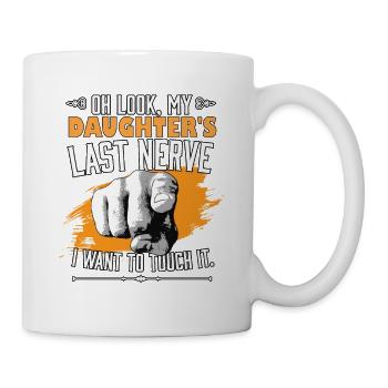 Look My Daughter's Last Nerve Funny Daddy - Mug - white - Right