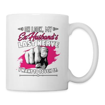 Look My Ex Husband's Last Nerve Funny Wife - Mug - white - Right