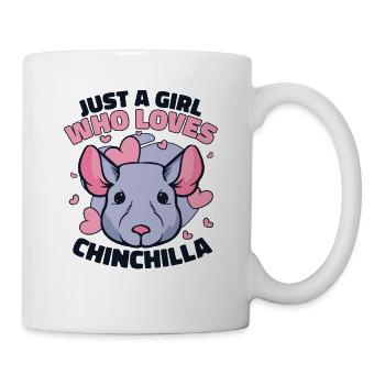 A Girl Who Loves Chinchilla Longhair Shorttail - Mug - white - Right