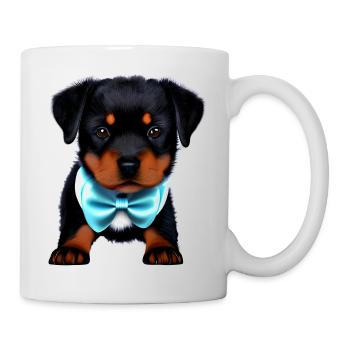 Chiot Rottweiler Chien Rottweiler Puppy Dogs - Mug blanc - blanc - Droite