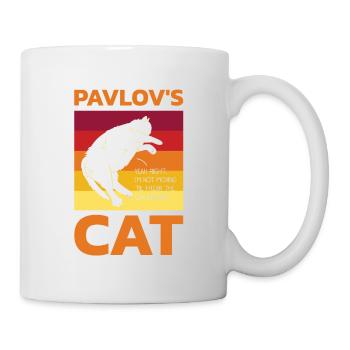 Pawlowsche Katze Für Psychologen - Tasse - Weiß - Rechts