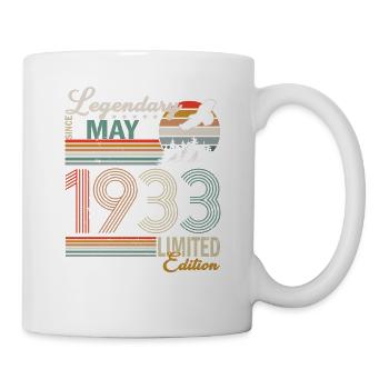 Des légendes vieilles de 90 ans sont nées en mai 1933 - Mug blanc - blanc - Droite