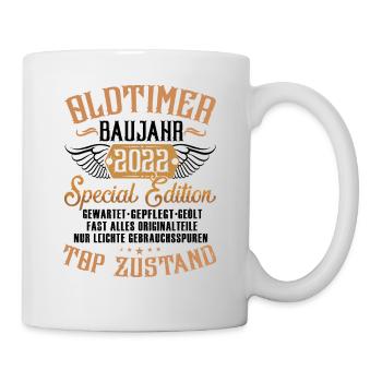 Oldtimer im Ruhestand 2022 Rentner Oldtimer - Tasse - Weiß - Rechts