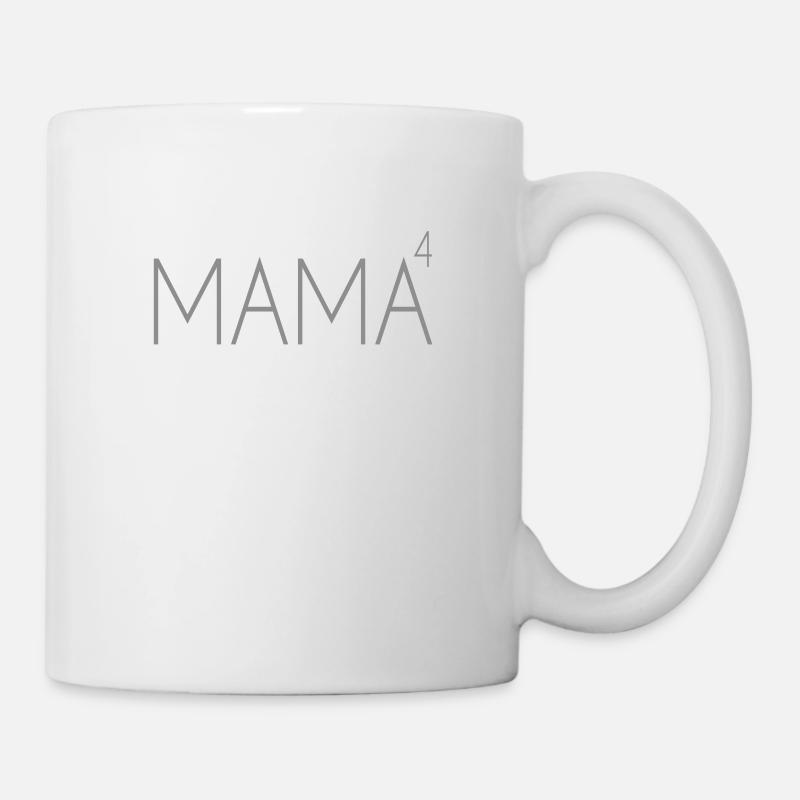 Mama von 4 Kindern - Tasse - Weiß