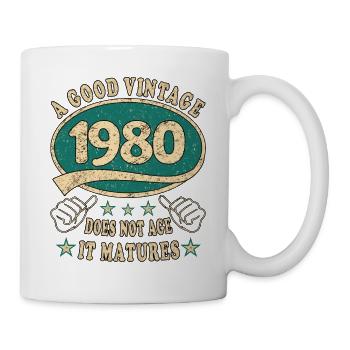 43rd Birthday 1980 43 Good vintage - Mug - white - Right