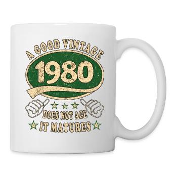 43rd Birthday 1980 43 Good vintage - Mug - white - Right
