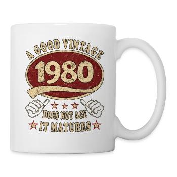 43rd Birthday 1980 43 Good vintage - Mug - white - Right