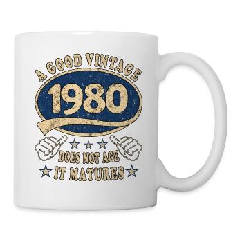 43rd Birthday 1980 43 Good vintage - Mug - white - Right