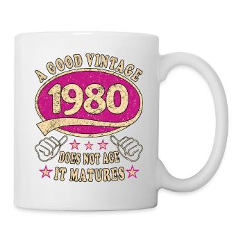 43rd Birthday 1980 43 Good vintage - Mug - white - Right