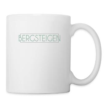 Bergsteigen Schriftzug - Tasse - Weiß - Rechts