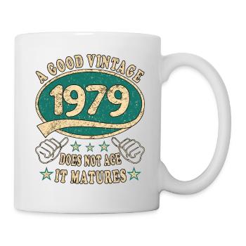 44ème Anniversaire 1979 '44 Bon millésime - Mug blanc - blanc - Droite