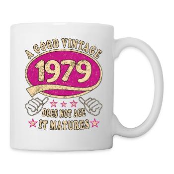 44ème Anniversaire 1979 '44 Bon millésime - Mug blanc - blanc - Droite